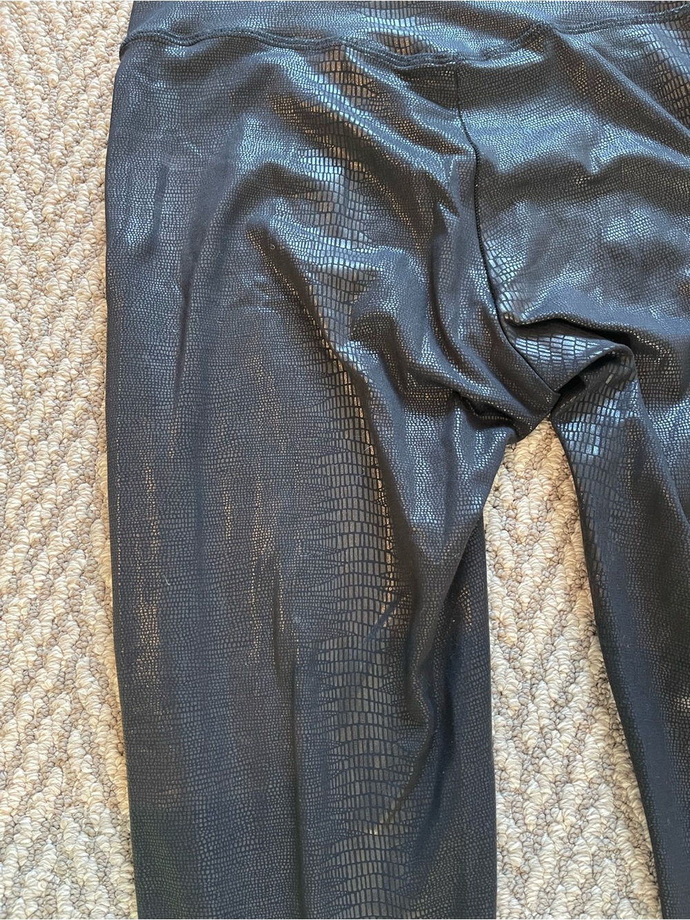 Bombshell Sportswear Snake shiny Black High-Waist Leggings - Picture 11 of 11